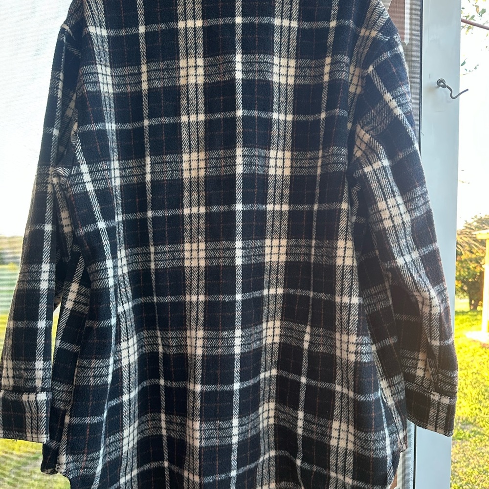Plaid Button-Up Jacket - Picture 4 of 9